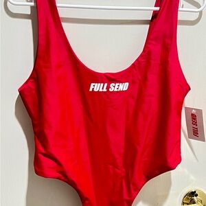 Full Send Red Swimsuit